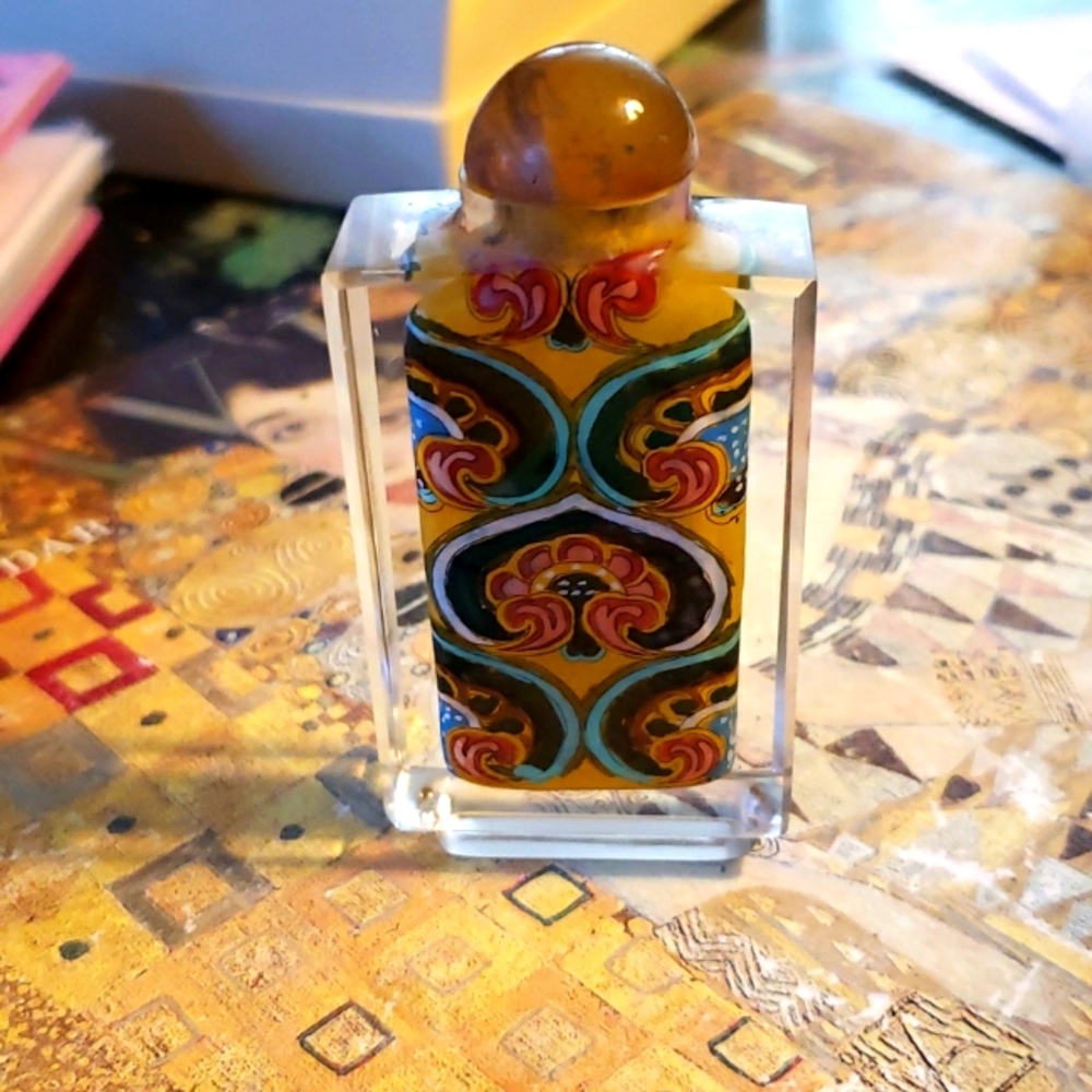 Hand painted inside bottle